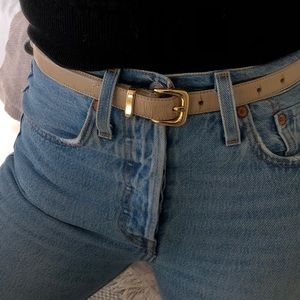 Leather belt